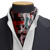 CALLIGRAPHIC MOSAIC SILK CRAVAT
